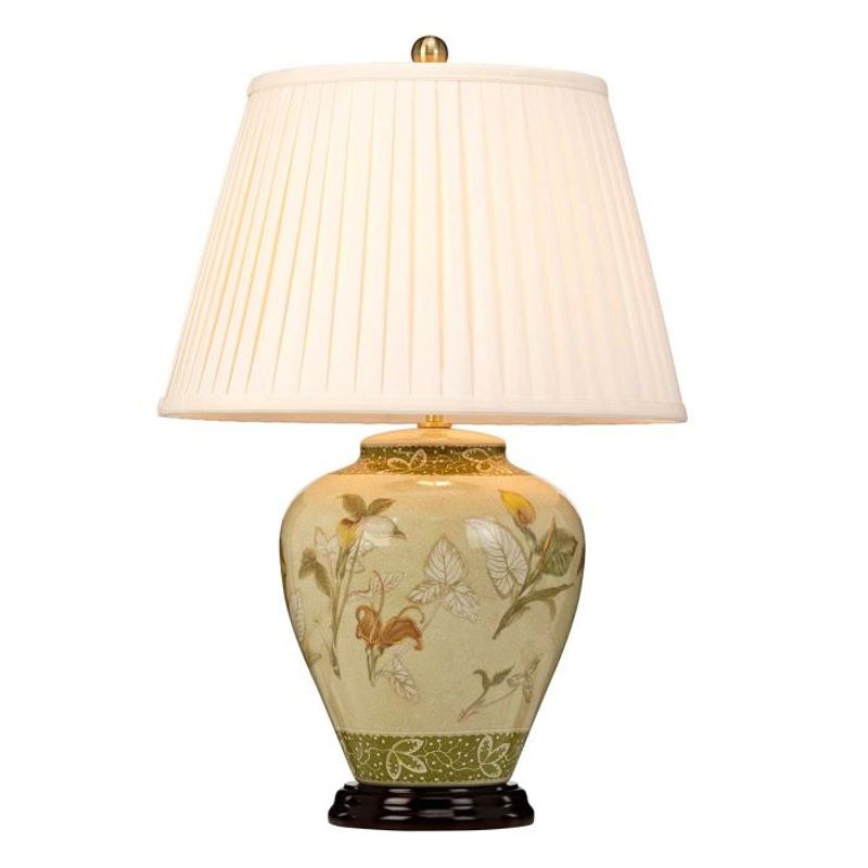 Arum - Bordlampe m/kremfarget skjerm