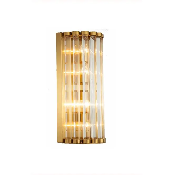 Hovedbilde San Marco - Vegglampe i messing og glass
