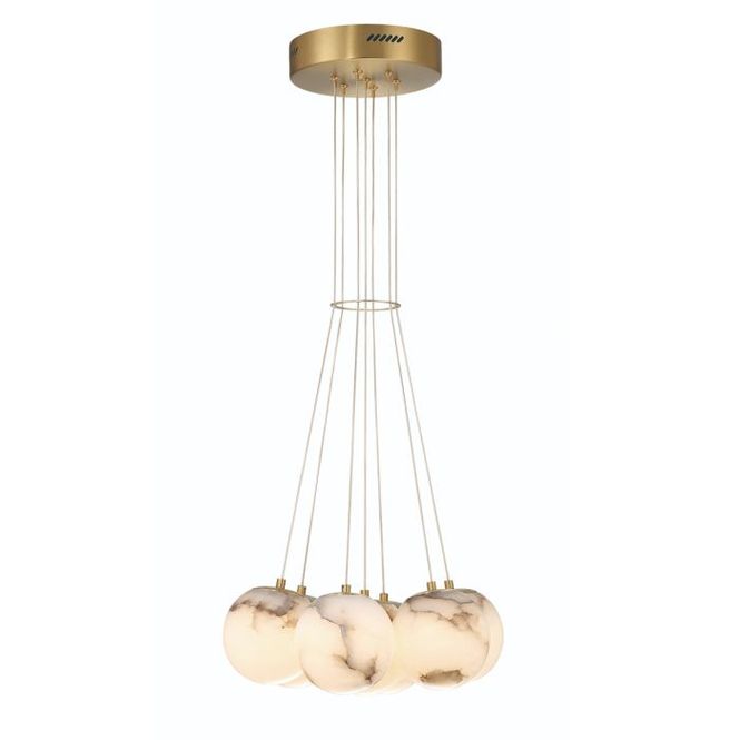 Hovedbilde Kepler - Takpendel med 7 lamper i alabaster