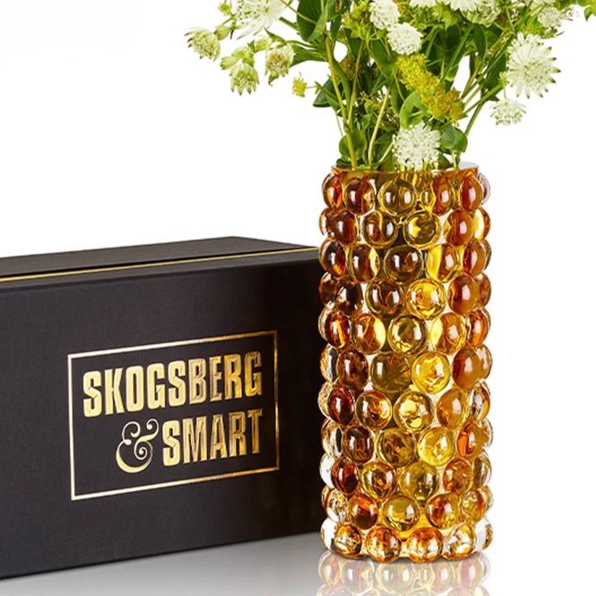 Hovedbilde Vase Hurricane Boule - Amber