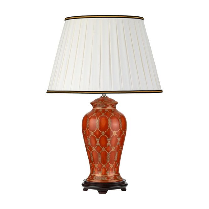 Hovedbilde Datai - Bordlampe m/kremfarget lampeskjerm