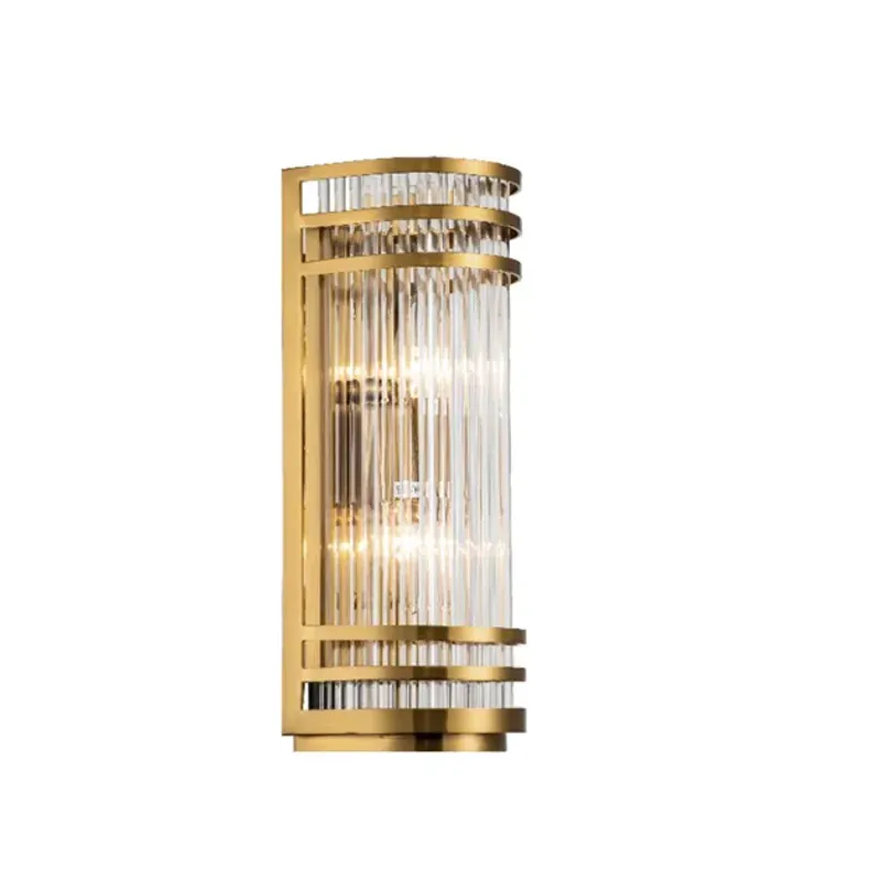 Crown - Vegglampe i messing og glass