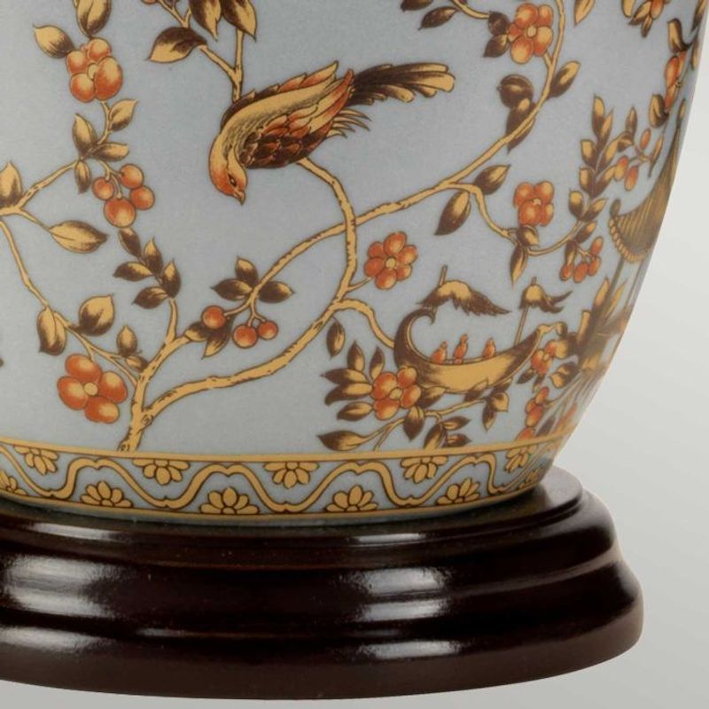 Gold Birds - Bordlampe m/skjerm