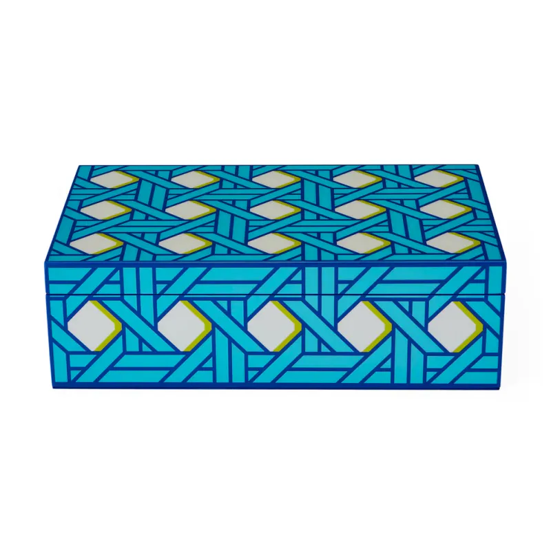 Jonathan Adler - Basketweave Lacquer Box Medium